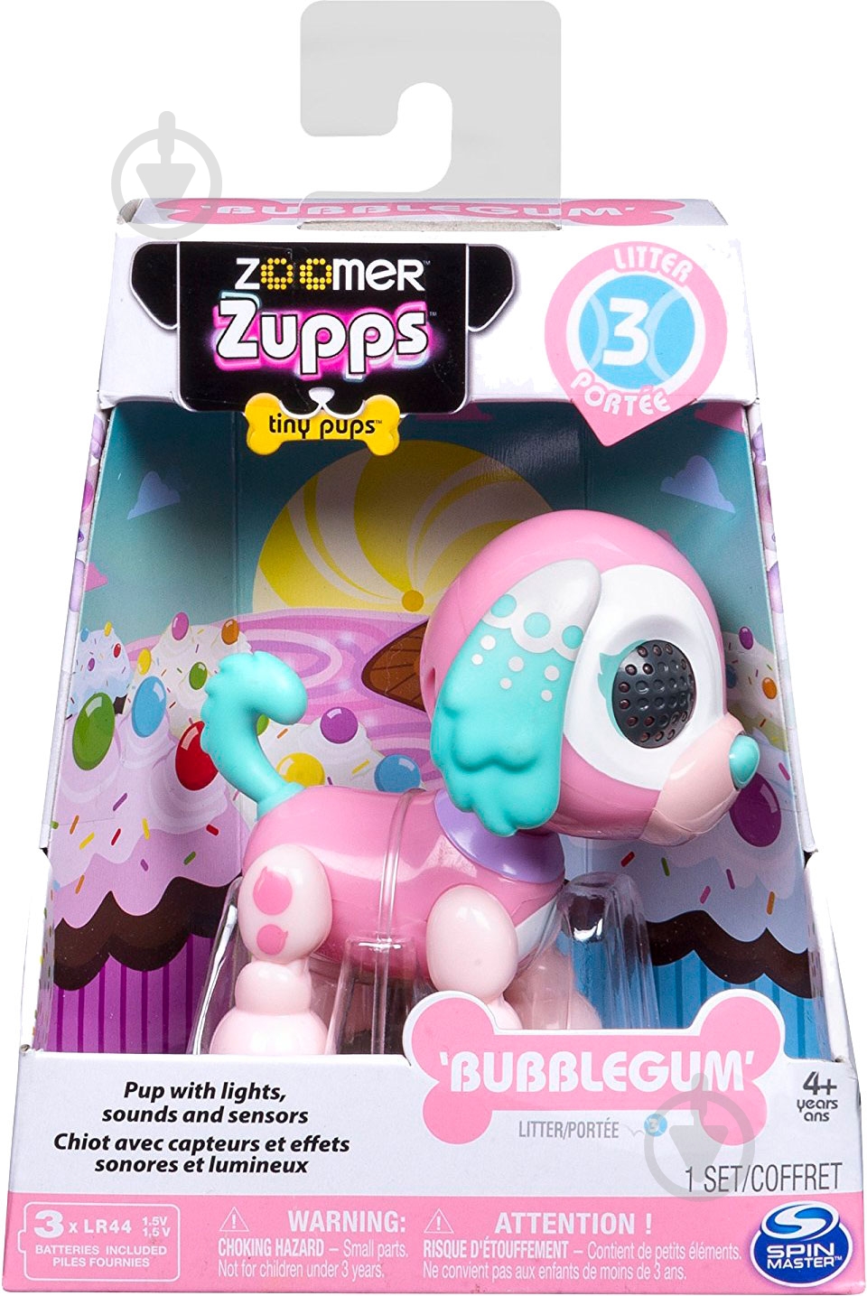 Игрушка интерактивная Spin Master Zoomer Zupps щенок Спаниель Bubblegum SM14424/1537 - фото 4