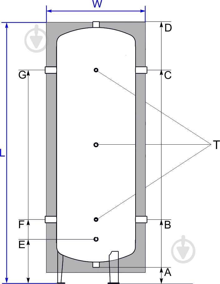 Теплоаккумулятор Werden Сlassik У 500 - фото 2