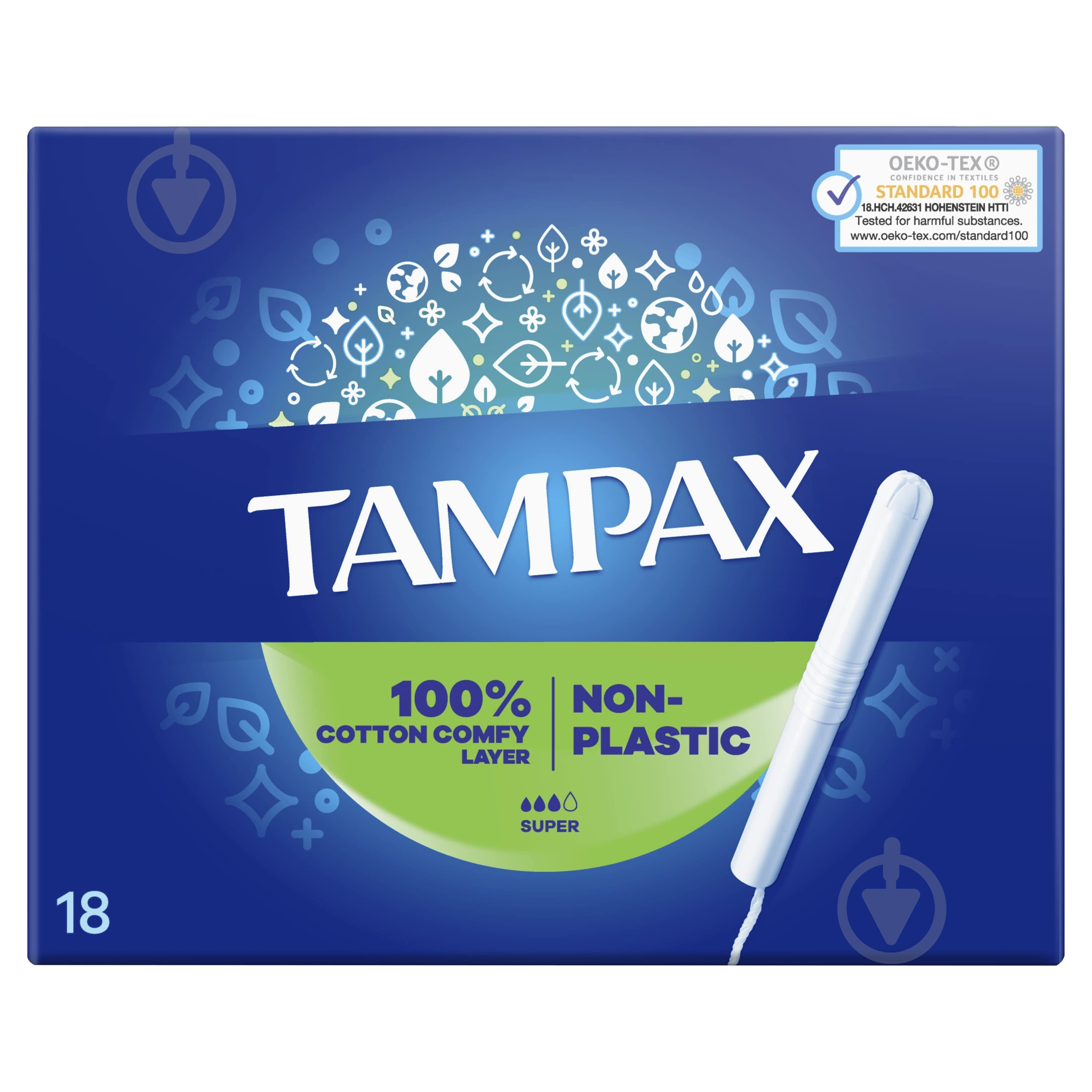 Тампоны Tampax Compak Super с апликатором 18 шт. - фото 2 Тампоны Tampax Compak Super с апликатором 18 шт. - фото 2