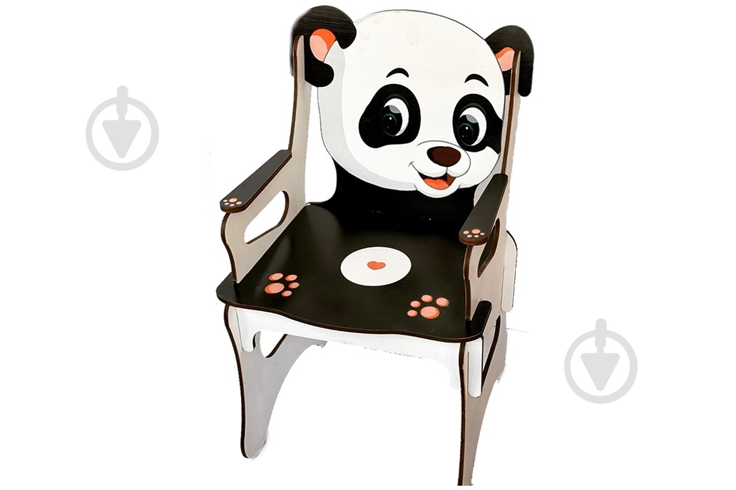 Стілець дитячий дерев'яний Tatev Панда - фото 1