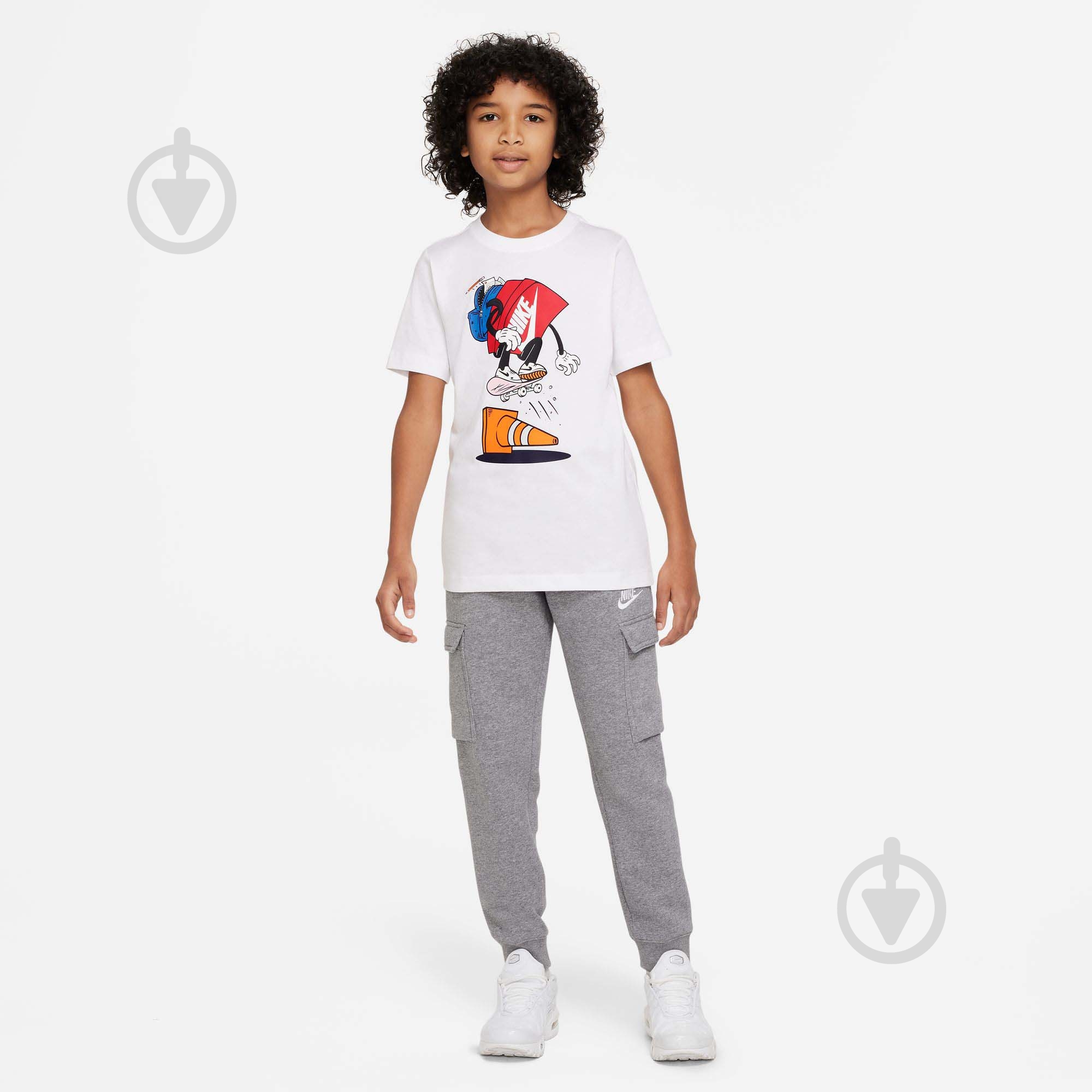 Футболка Nike TEE BOXY PATCH 2 FA22 DR9724-100 р.XL белый - фото 4