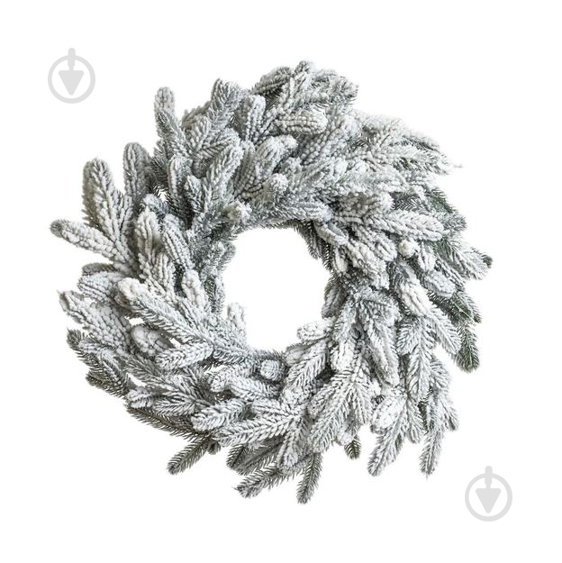 Венок из искусственной хвои Венский заснеженный d450 мм - фото 1 Венок из искусственной хвои Венский заснеженный d450 мм - фото 1