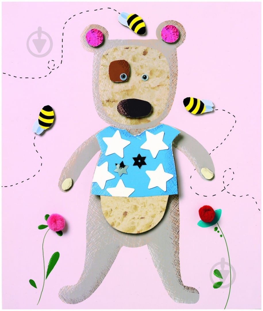 Аплікація Djeco Колаж для найменших 4 фігурки DJ08664 - фото 4