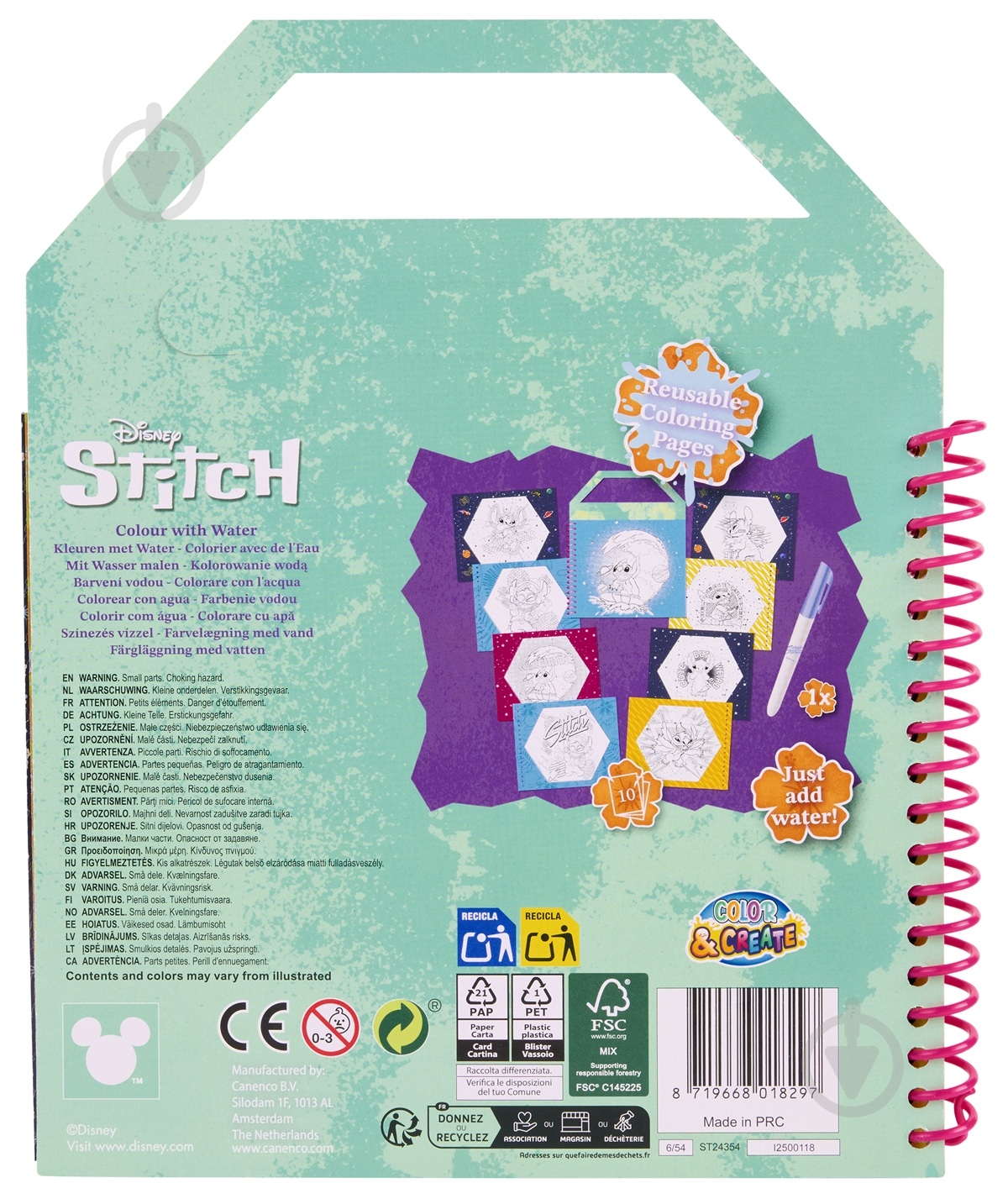 Розмальовка водяна Disney STITCH ST24354 - фото 3 Розмальовка водяна Disney STITCH ST24354 - фото 3