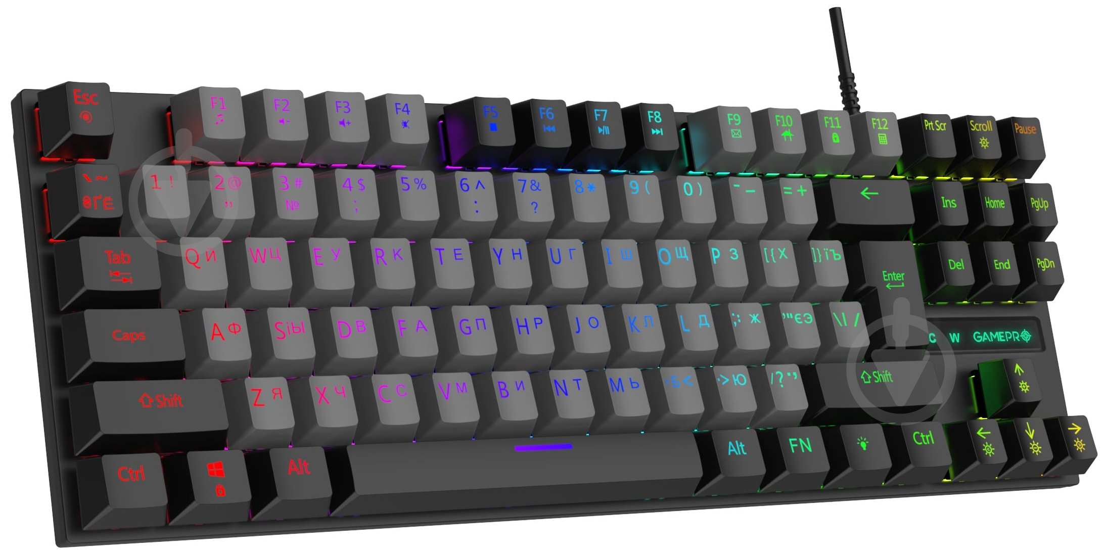 Клавиатура игровая GamePro (MK100B) black - фото 2