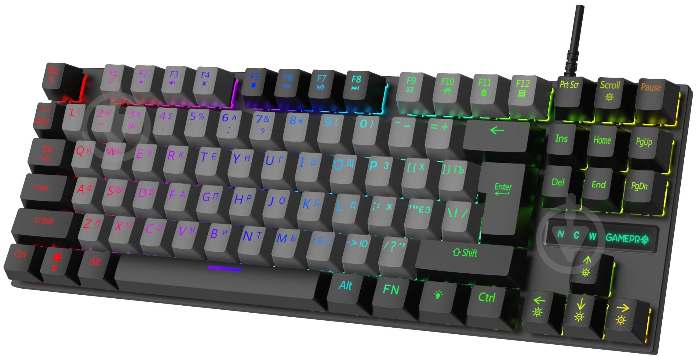 Клавиатура игровая GamePro (MK100B) black - фото 3