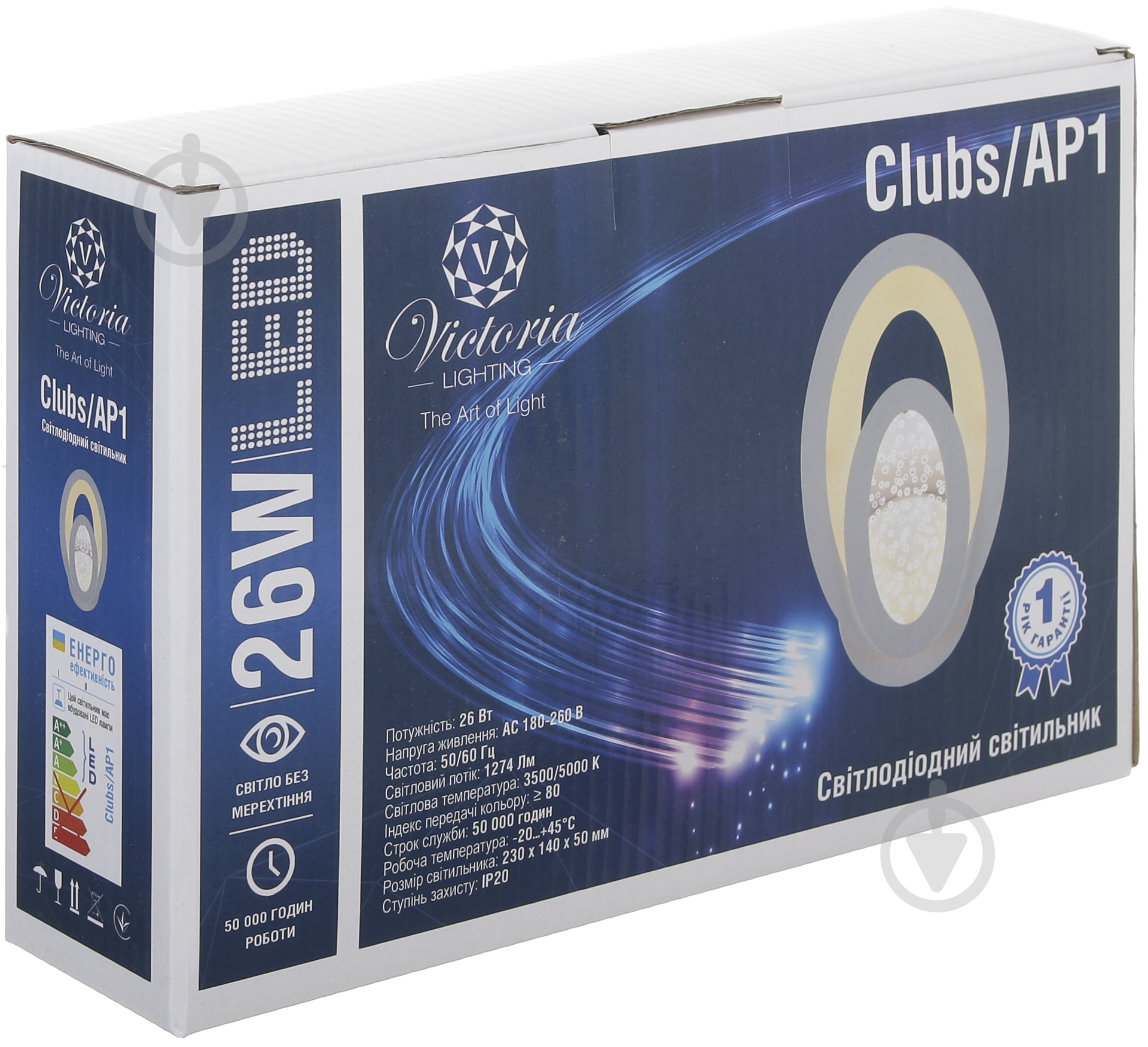 Бра Victoria Lighting Clubs/AP1 LED 30 Вт белый - фото 4