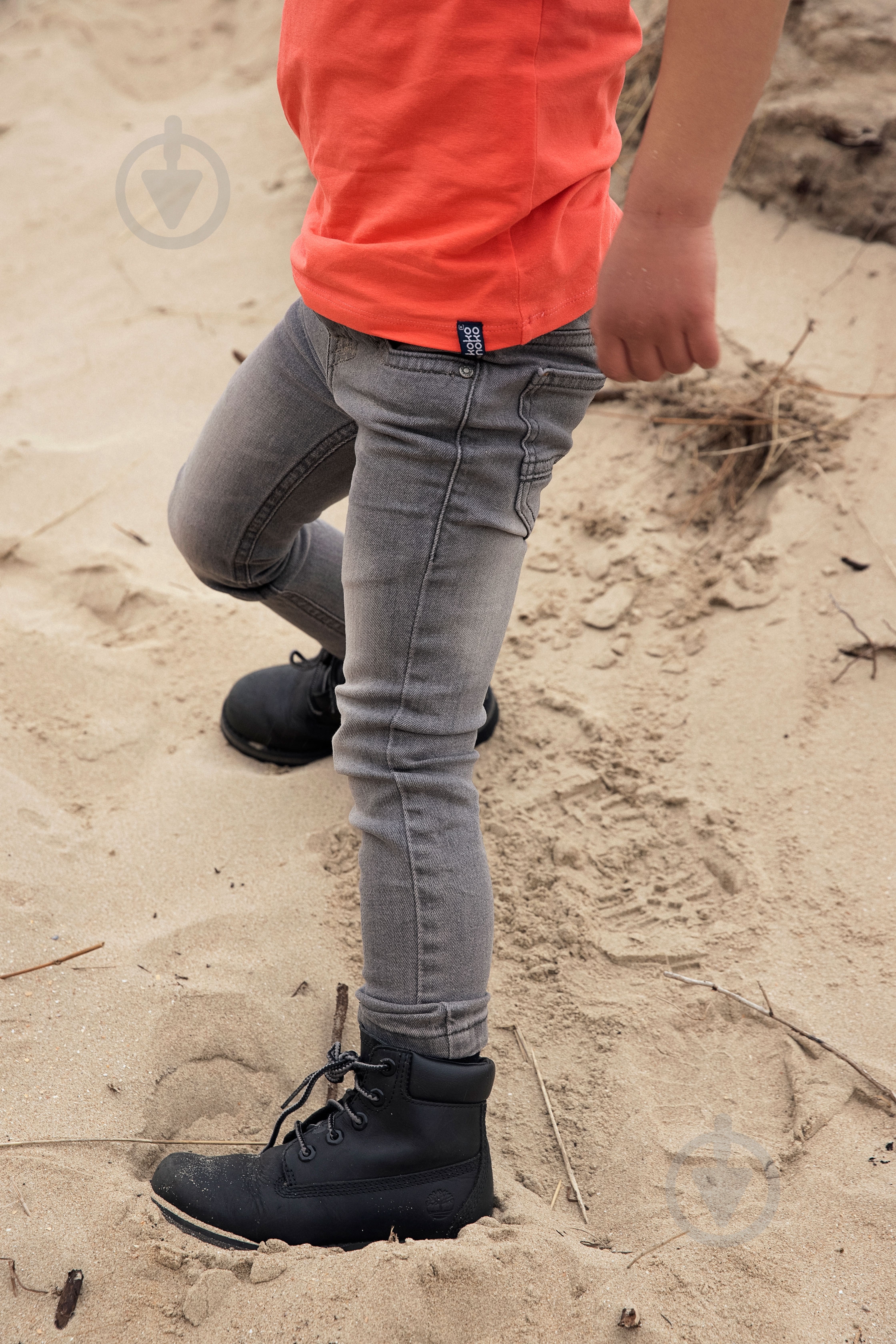 Джинсы р.98 серый WN822 - фото 3