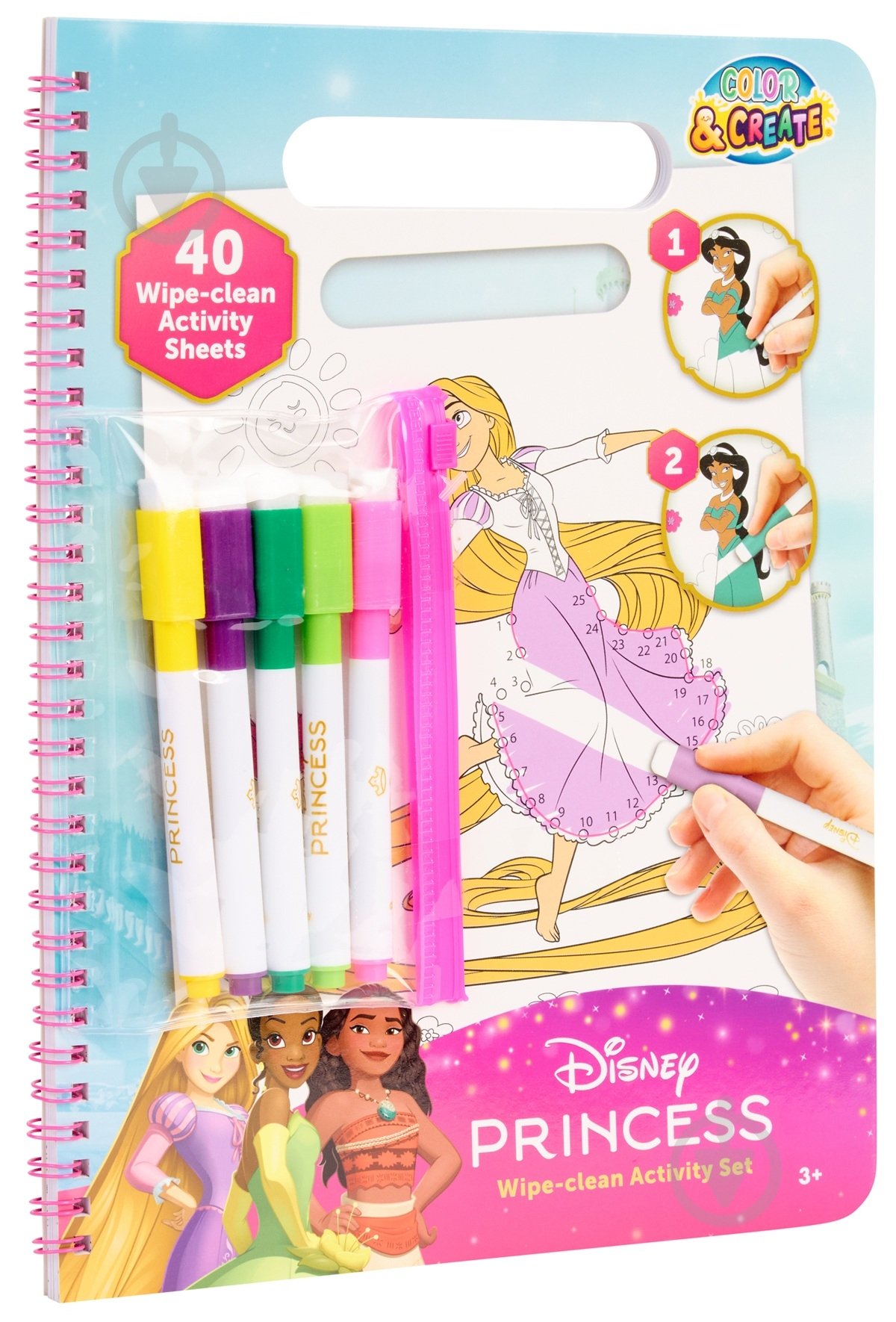 Набір-розмальовка Disney з маркерами, що стираються Princess Актівіті DP252410 - фото 2
