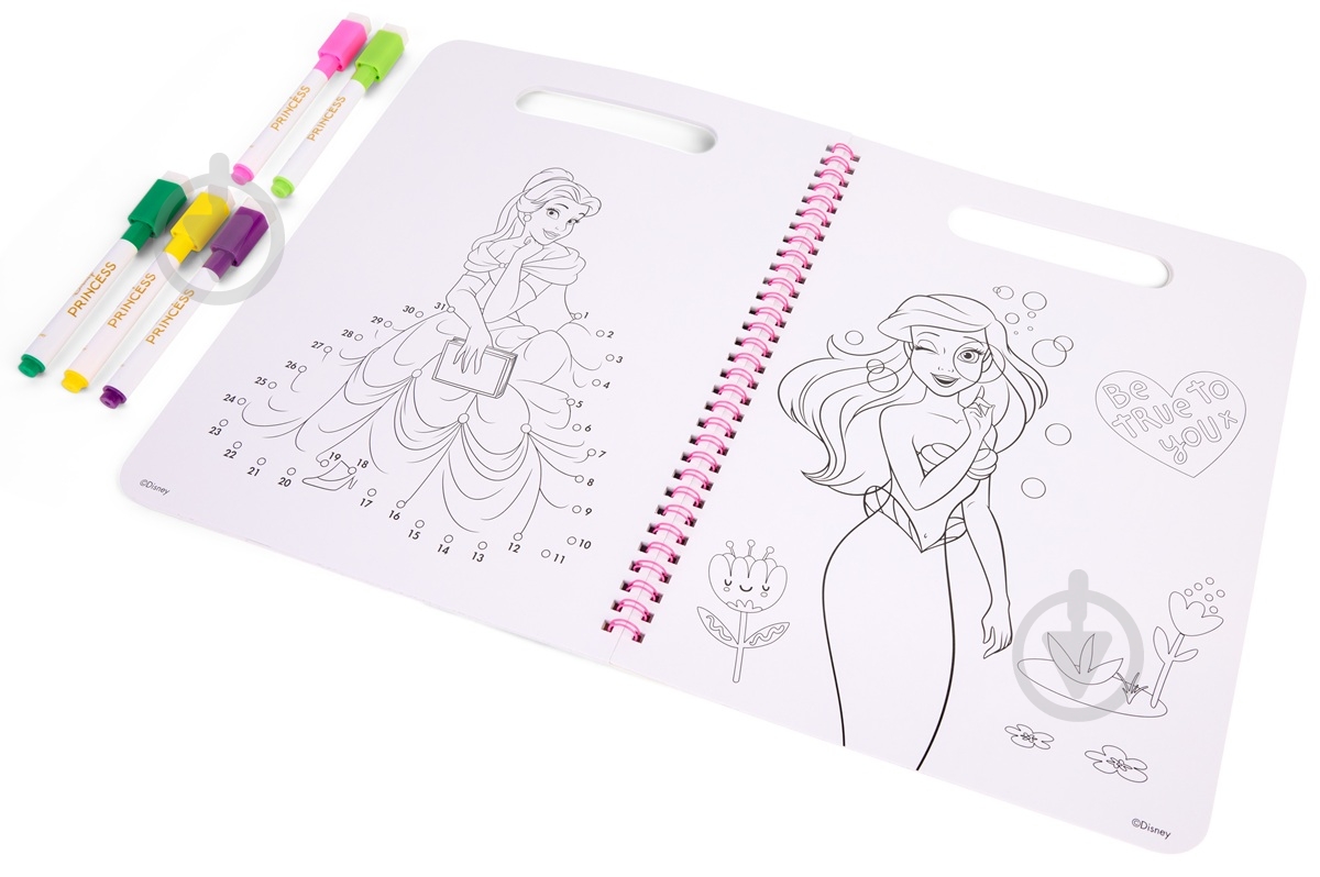 Набір-розмальовка Disney з маркерами, що стираються Princess Актівіті DP252410 - фото 4
