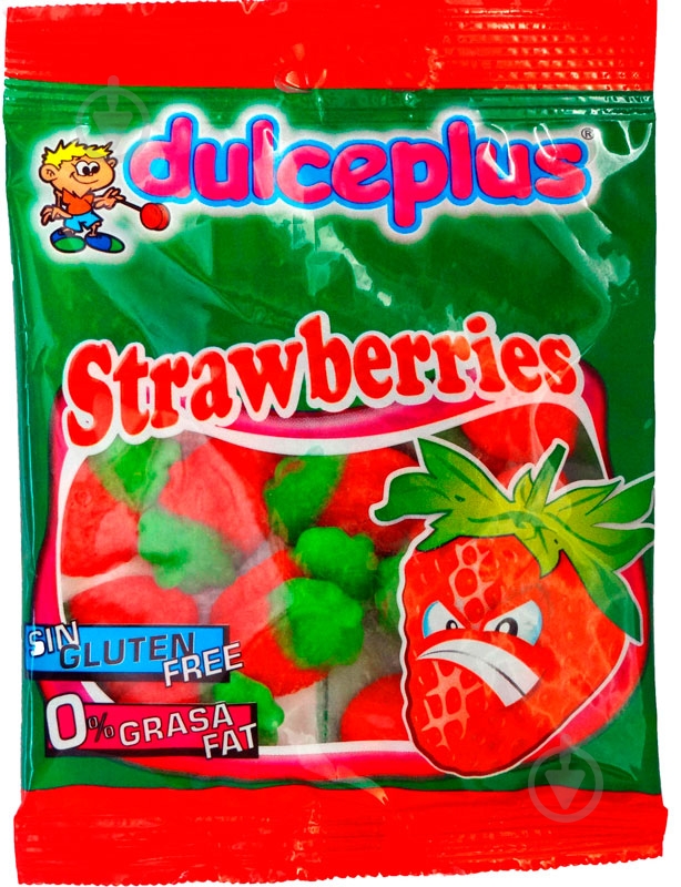 Конфеты жевательные Dulceplus Клубника 100 г - фото 1