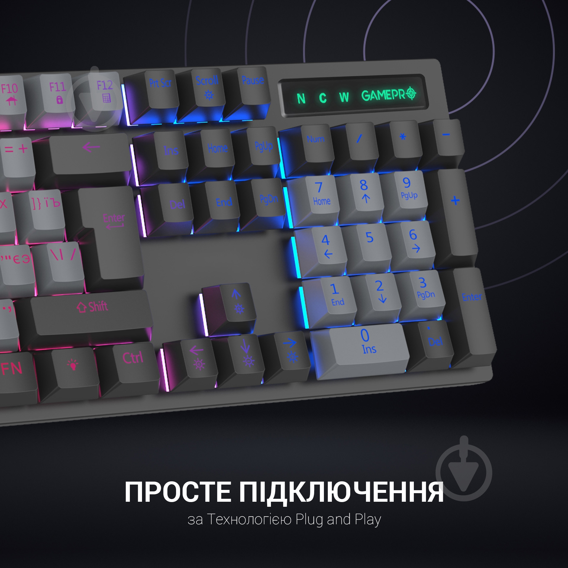 Клавиатура игровая GamePro (MK105B) black - фото 5 Клавиатура игровая GamePro (MK105B) black - фото 5