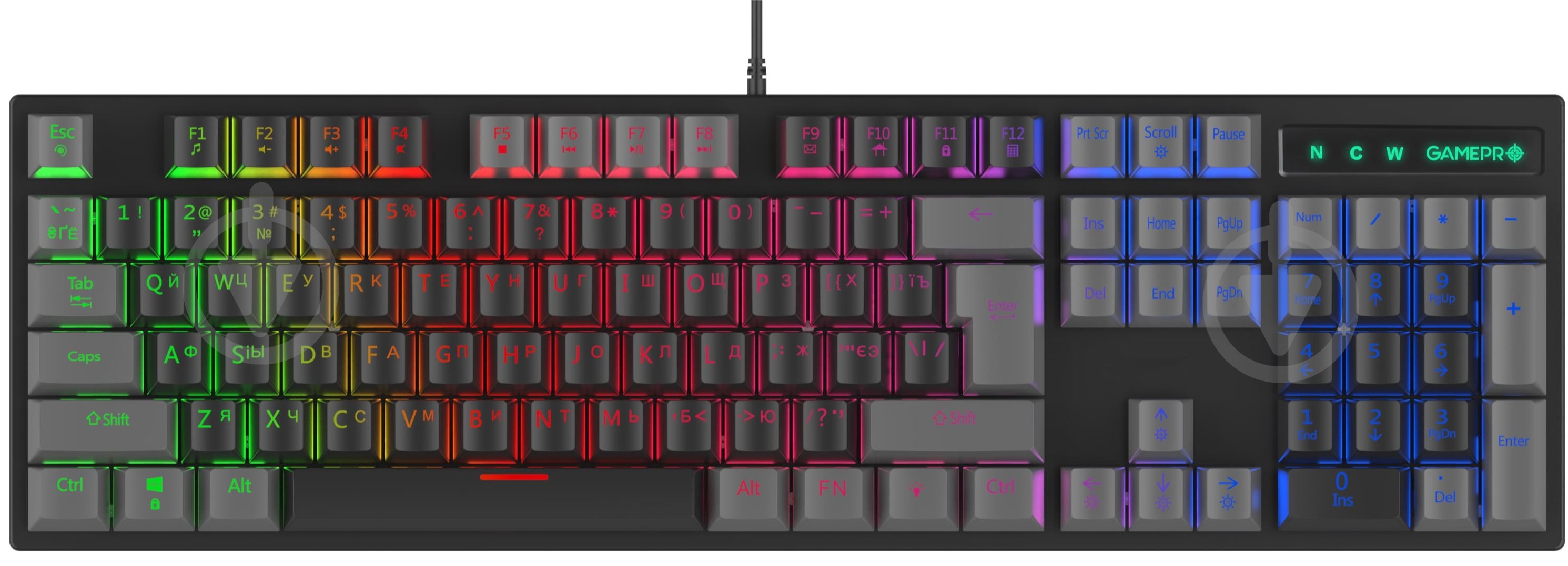 Клавиатура игровая GamePro (MK105R) black - фото 1 Клавиатура игровая GamePro (MK105R) black - фото 1