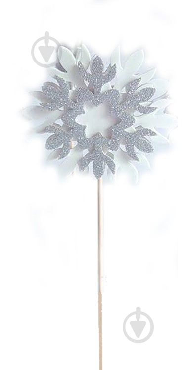 Декорація новорічна GoToArt Чарівна сніжинка 8x25 см 125420 - фото 1 Декорація новорічна GoToArt Чарівна сніжинка 8x25 см 125420 - фото 1