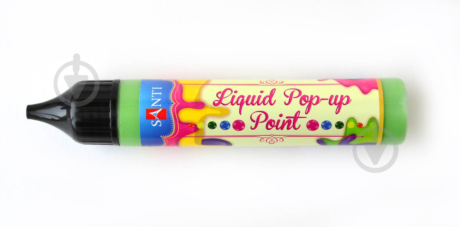 3D-гель Liquid pop-up gel зеленый Santi 25 мл - фото 1