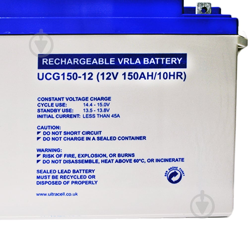 Батарея аккумуляторная Ultracell GEL UCG150-12 12В 150Ач - фото 4
