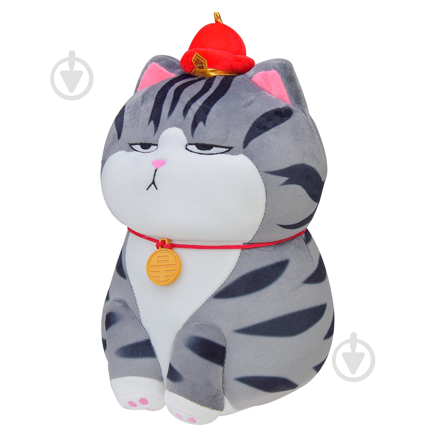 Мягкая игрушка Shantou Кот Император 30 см серый C27701 - фото 1