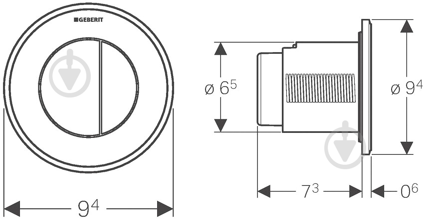 Панель смыва Geberit (116.055.KH.1) - фото 3
