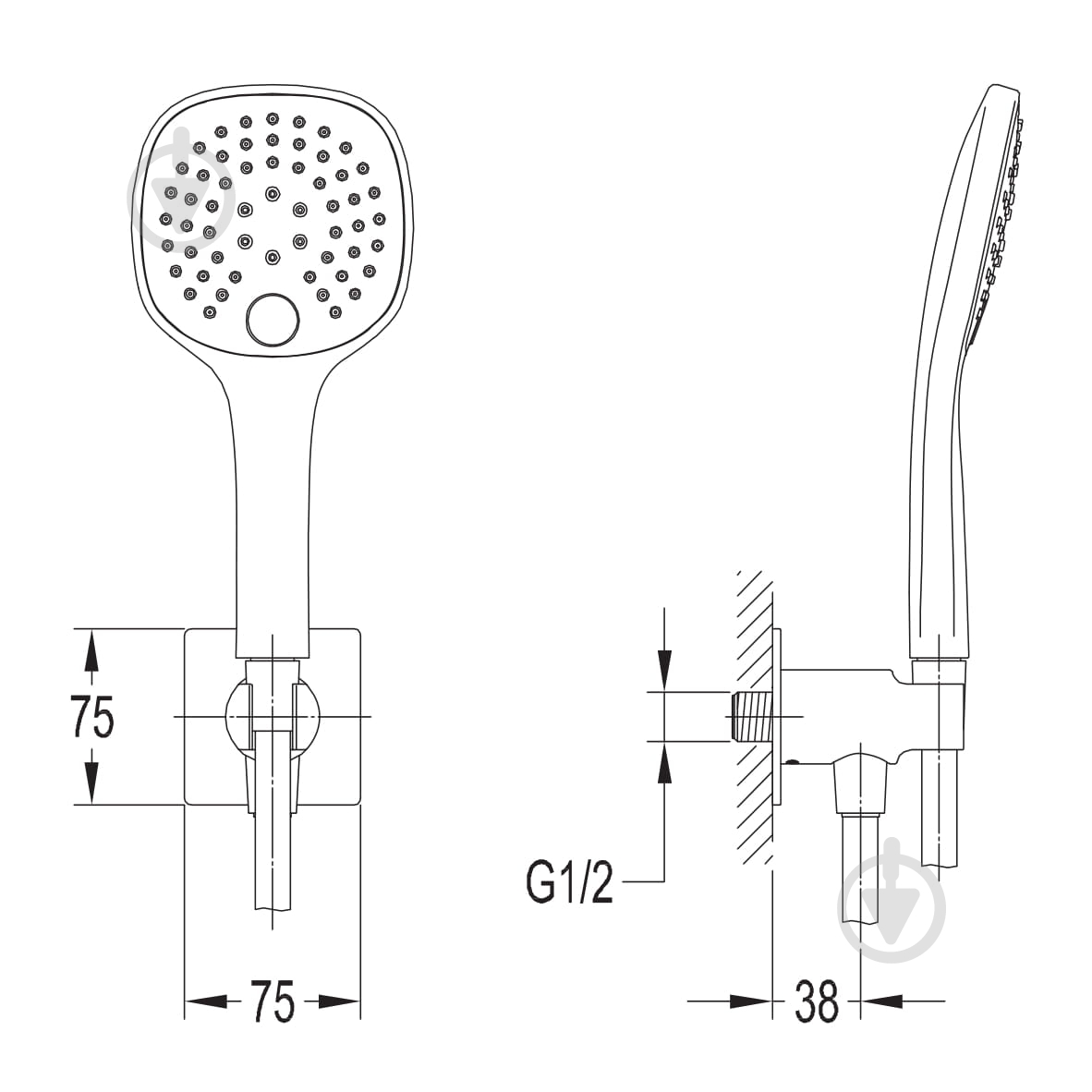 Душевой гарнитур Imprese Smart Click ZMK101901100 - фото 2