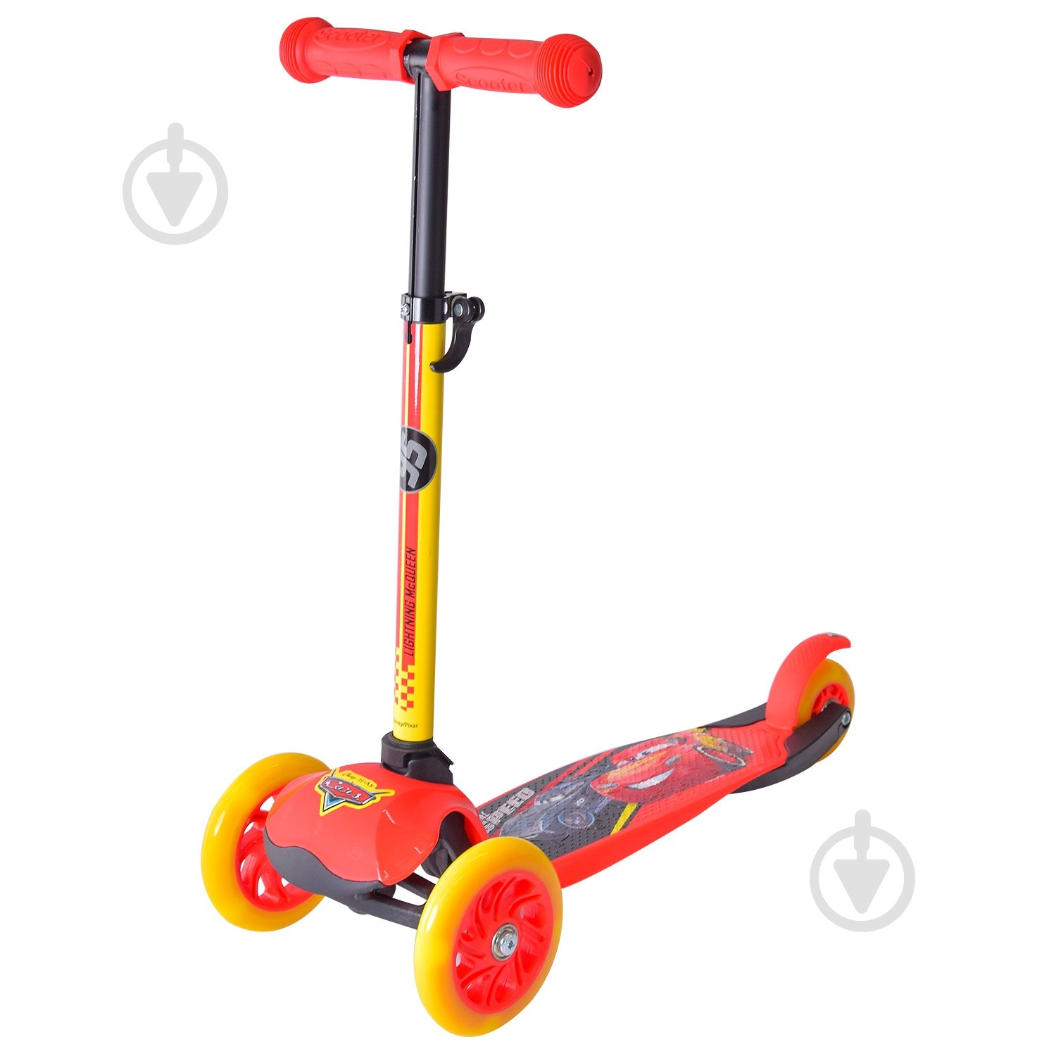 Самокат Disney Cars красный LS2114 - фото 2