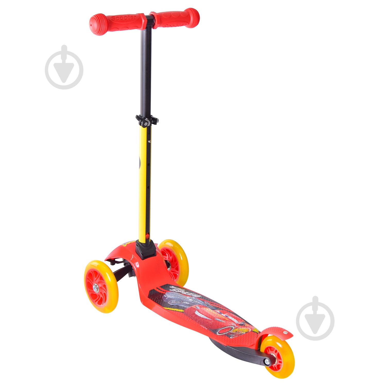 Самокат Disney Cars красный LS2114 - фото 3