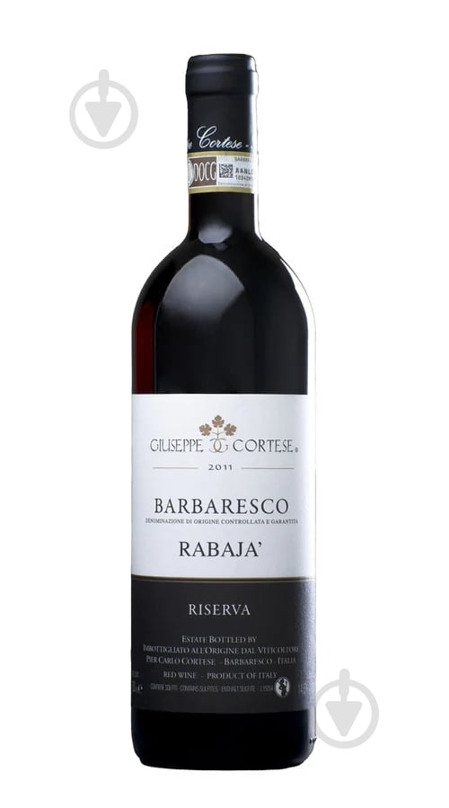 Вино Giuseppe Cortese Barbaresco Riserva Rabaja DOCG 2013 сухое красное 0,75 л - фото 1