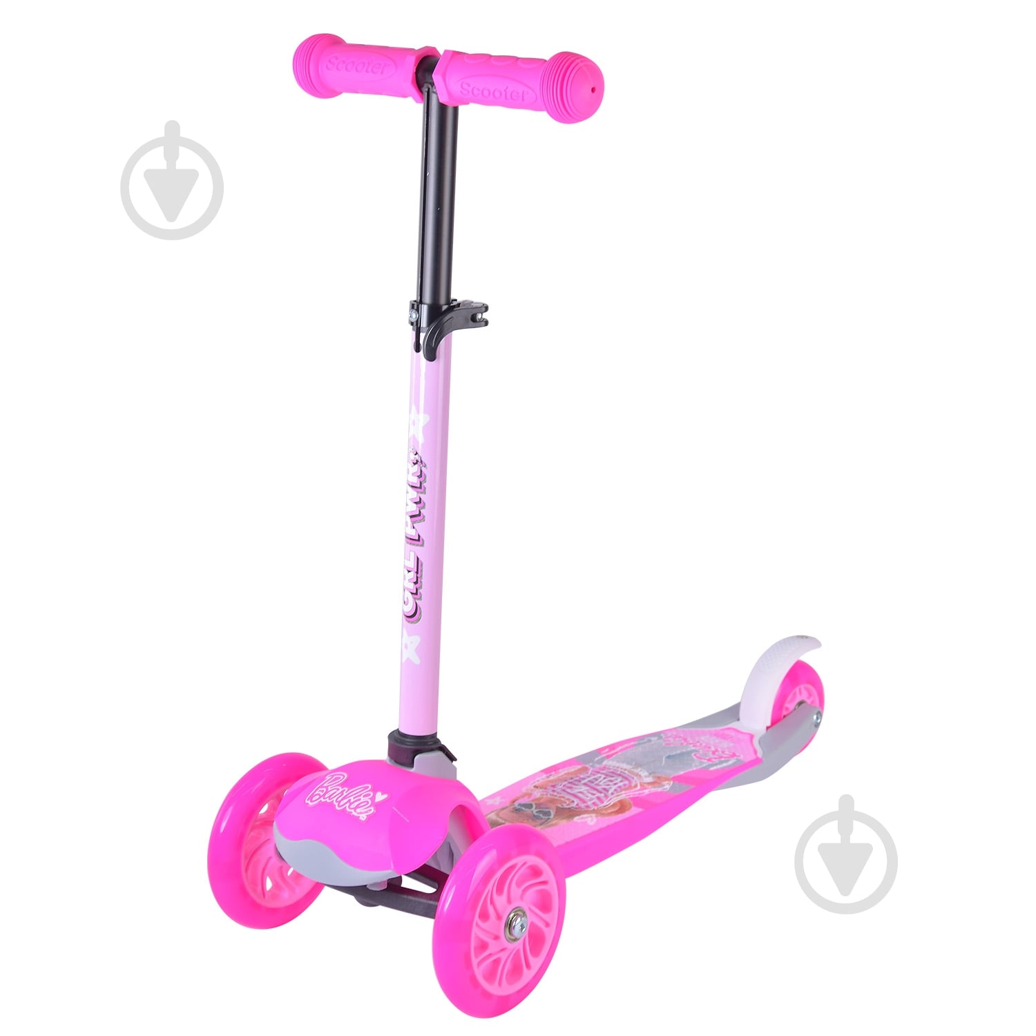 Самокат Disney Barbie розовый LS2211 - фото 3