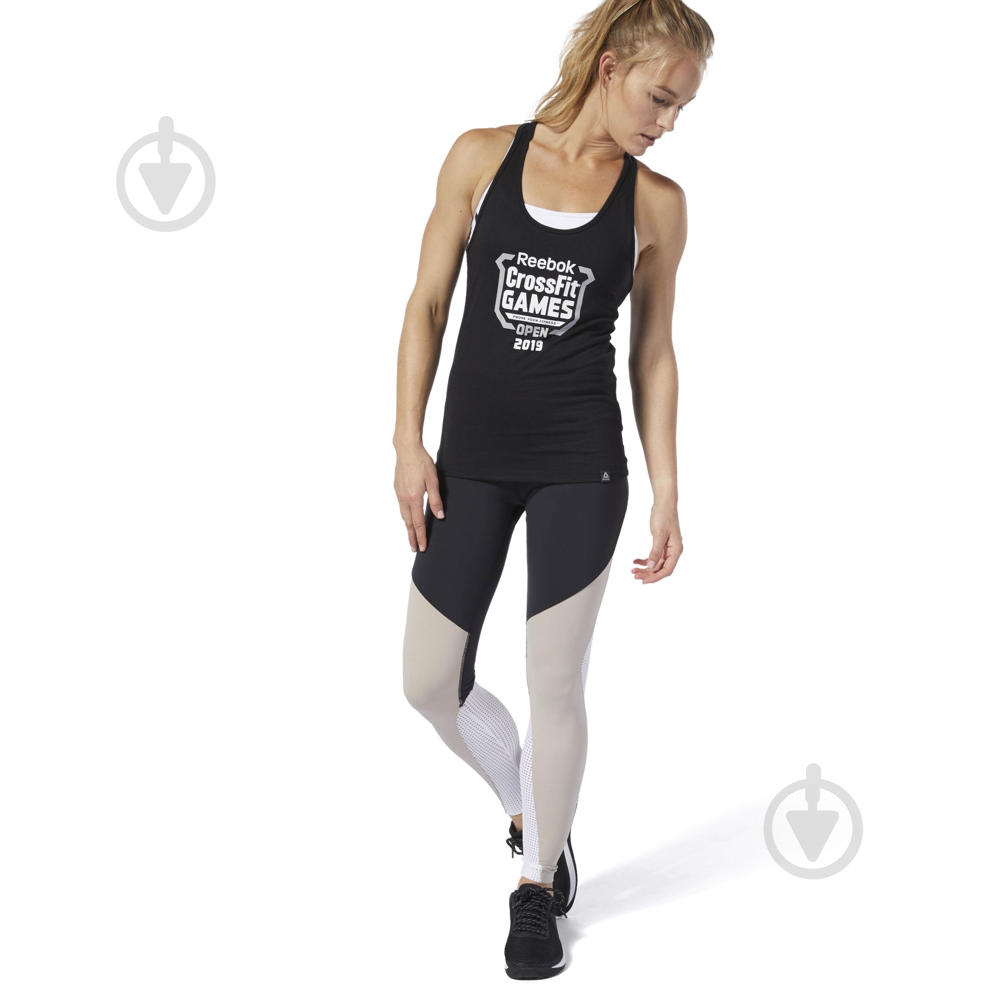 Лосины Reebok OS LUX TIGHT - CB P DU4095 р.M черный - фото 1