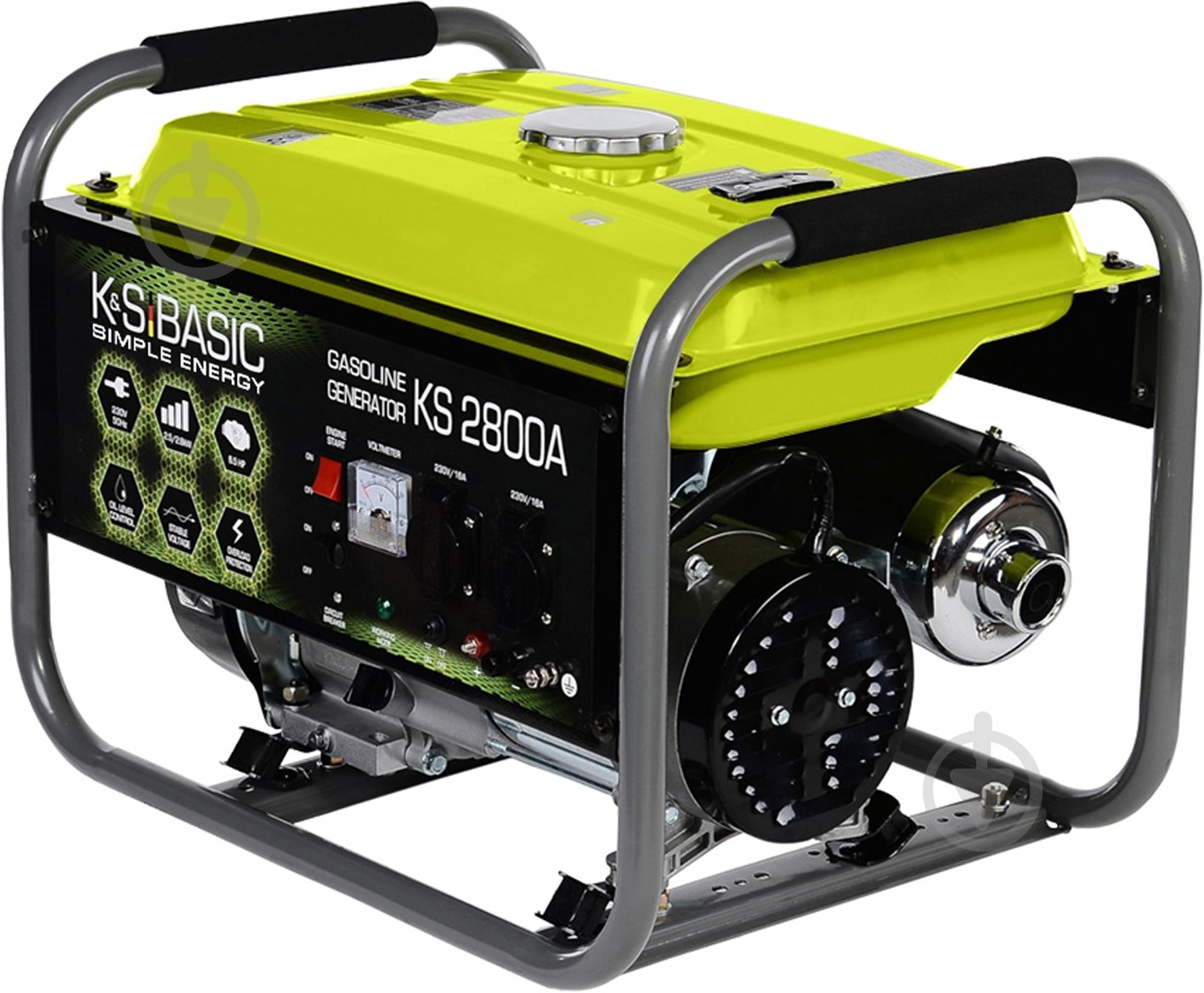 Генератор бензиновый Konner&Sohnen 2,8 кВт / 2,8 кВт 230 В KSB 2800A - фото 3