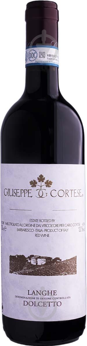 Вино Giuseppe Cortese Langhe Dolcetto DOC сухе червоне. 0,75 л - фото 1