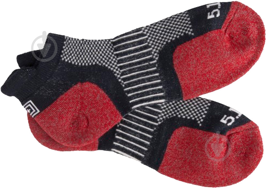 Носки 5.11 Tactical ABR Training Sock[019] Lava черно-красный р.S - фото 2