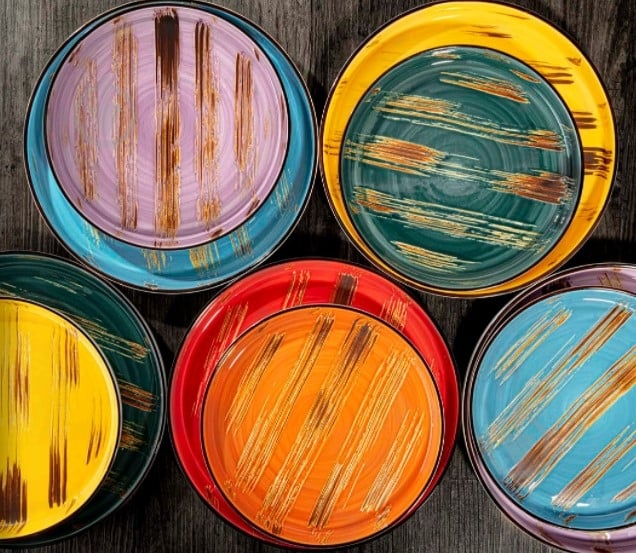 Тарелка обеденная Wilmax Scratch Pistachio с бортиком 28 см WL-668120/A - фото 4 Тарелка обеденная Wilmax Scratch Pistachio с бортиком 28 см WL-668120/A - фото 4