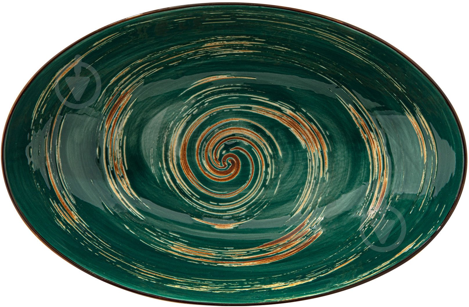 Блюдо Wilmax Spiral Green WL-669541/A - фото 1