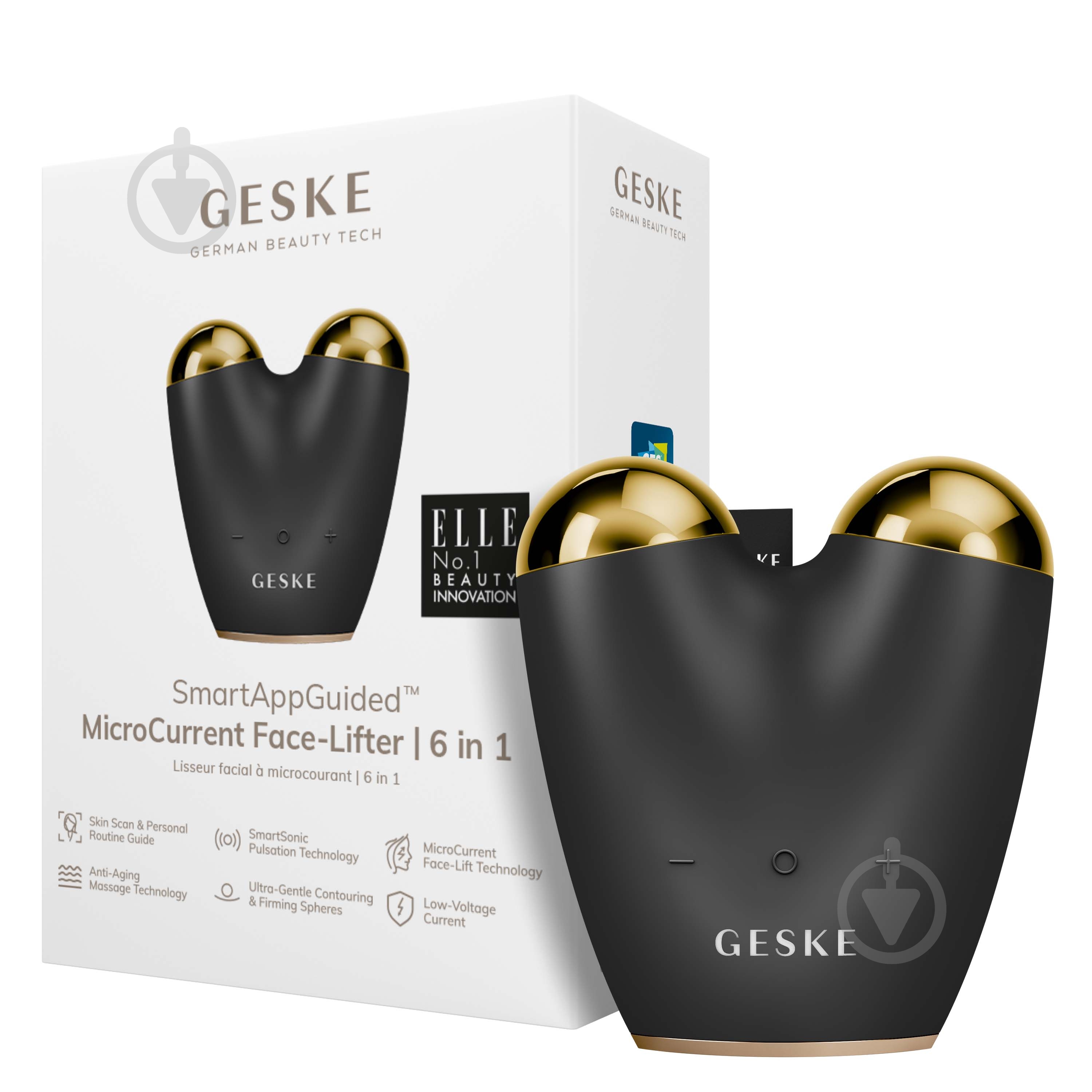 Микротоковый подтягиватель GESKE MicroCurrent Face-Lifter 6 в 1 серый - фото 4 Микротоковый подтягиватель GESKE MicroCurrent Face-Lifter 6 в 1 серый - фото 4