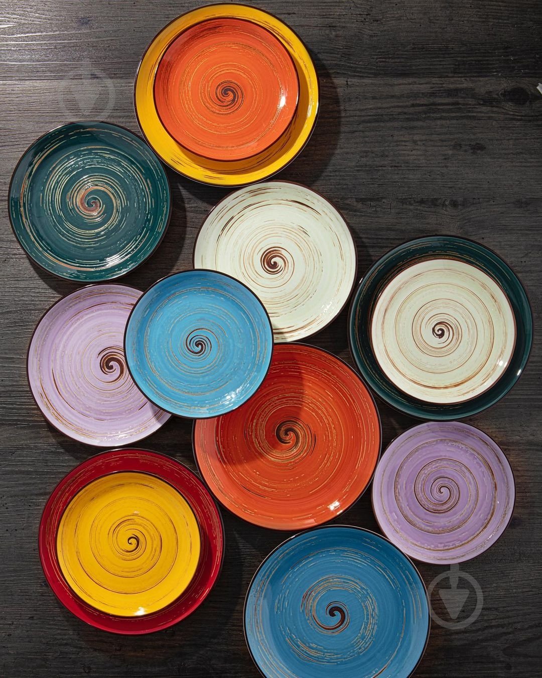 Блюдце Wilmax Spiral Green 14 см WL-669535/B - фото 2