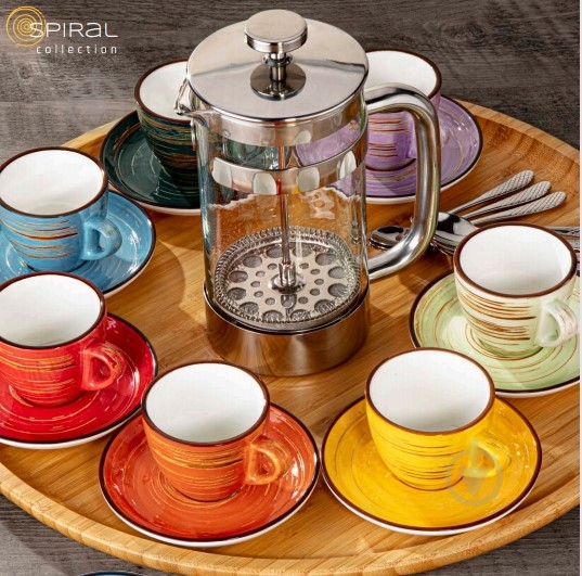 Блюдце Wilmax Spiral Green 14 см WL-669535/B - фото 3