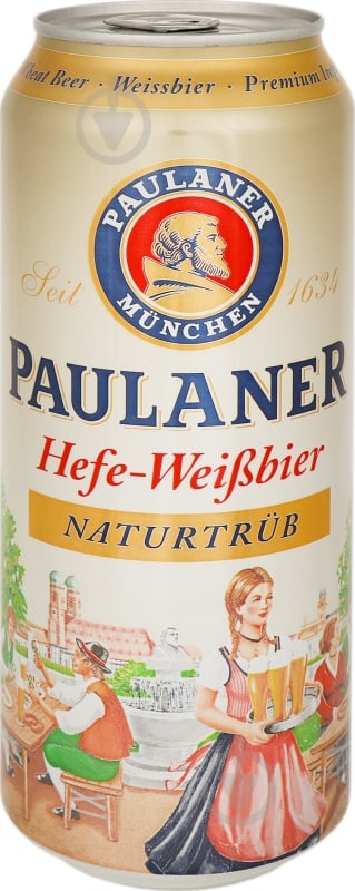 Пиво Paulaner Hefe-Weissbier 500 мл - фото 2