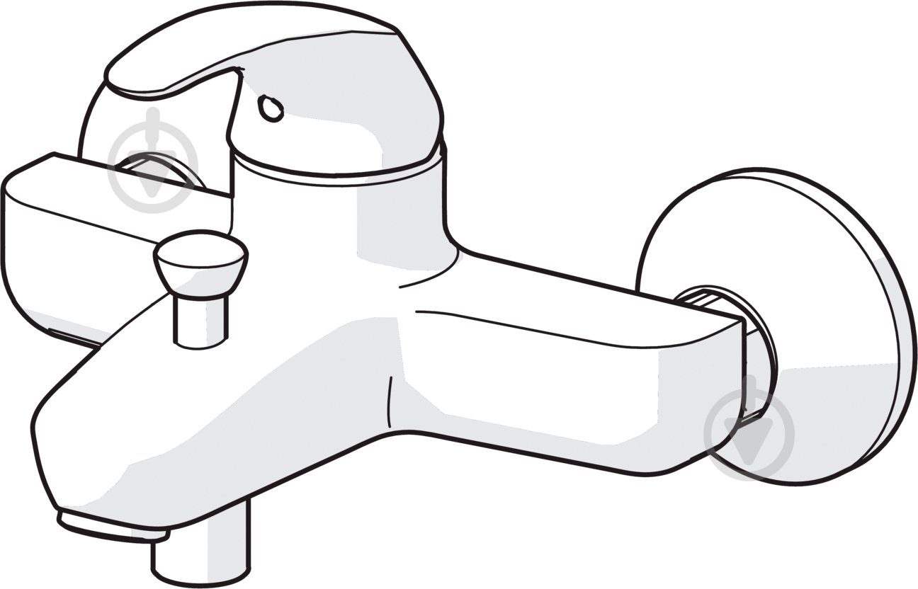 Смеситель для ванны Oras Polara 1440Y - фото 3