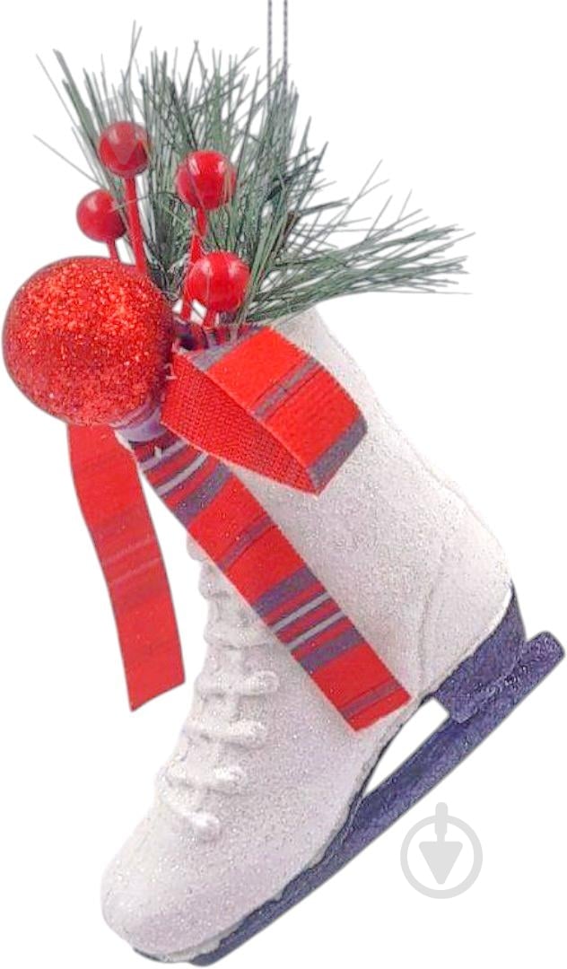 Іграшка на ялинку Ковзани 16х14х3 см YE252 білий - фото 1 Іграшка на ялинку Ковзани 16х14х3 см YE252 білий - фото 1