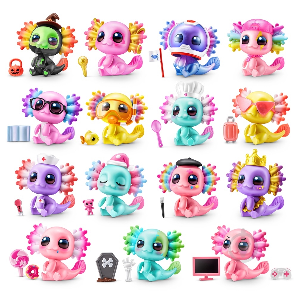 ᐉ Ігровий набір Zuru Mini Brands 5 SURPRISE Axolotls Фігурки