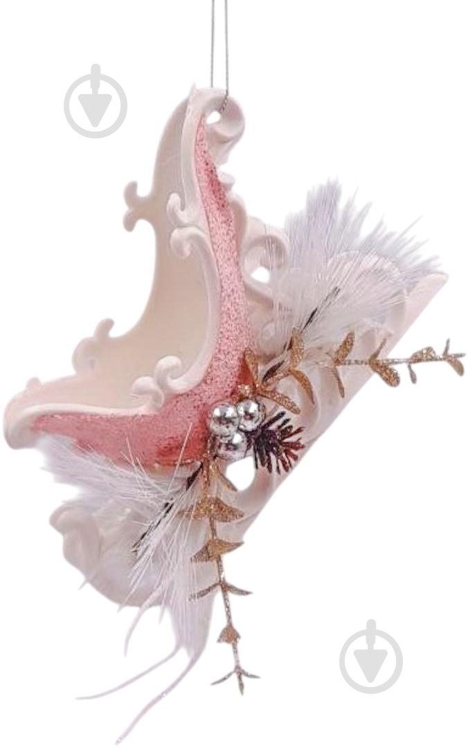 Іграшка на ялинку Санчата пластик 13х10х4 см YE394 білий - фото 1 Іграшка на ялинку Санчата пластик 13х10х4 см YE394 білий - фото 1