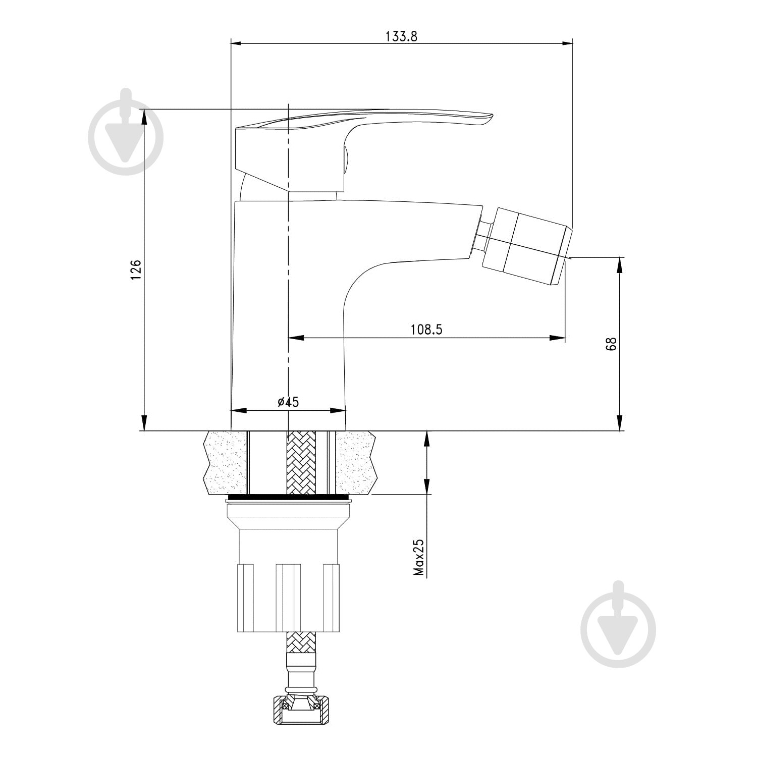 Смеситель для биде Imprese Blatna 40185 - фото 2 Смеситель для биде Imprese Blatna 40185 - фото 2