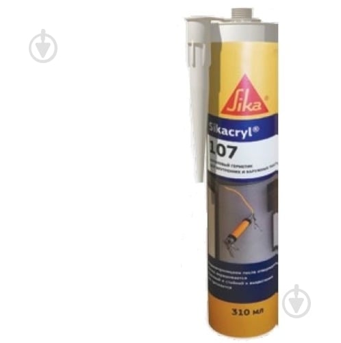 Герметик Sika 107 белый 310 мл - фото 1