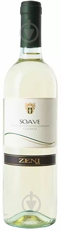 Вино Zeni белое сухое Soave Classico (8005369001103) 0,75 л - фото 1 Вино Zeni белое сухое Soave Classico (8005369001103) 0,75 л - фото 1