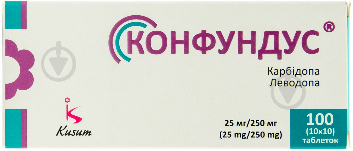 Конфундус №100 (10х10) таблетки 25 мг/250 мг - фото 1