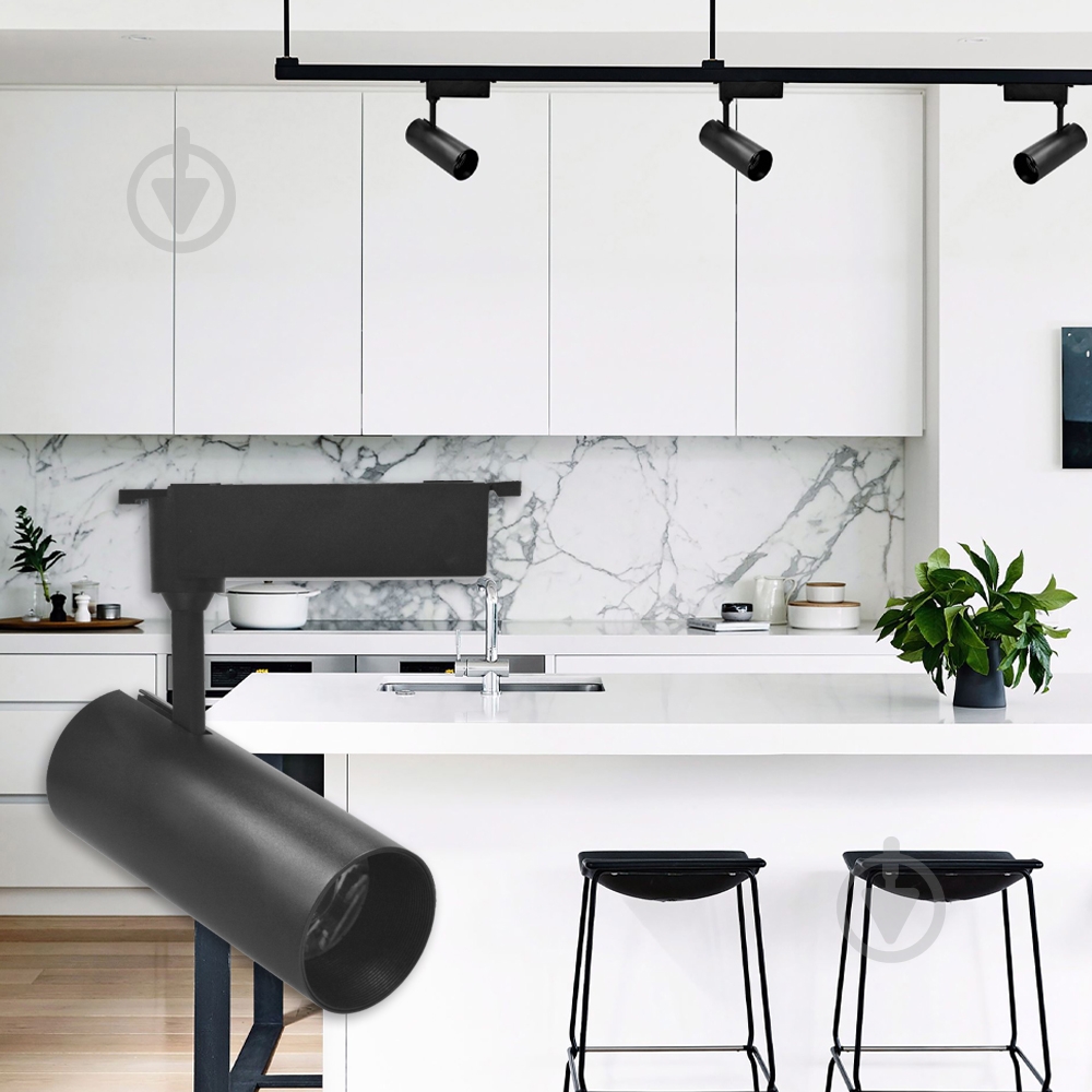 Трековий прожектор LightMaster AL531 LED 30 Вт 6500 К чорний - фото 5 Трековий прожектор LightMaster AL531 LED 30 Вт 6500 К чорний - фото 5
