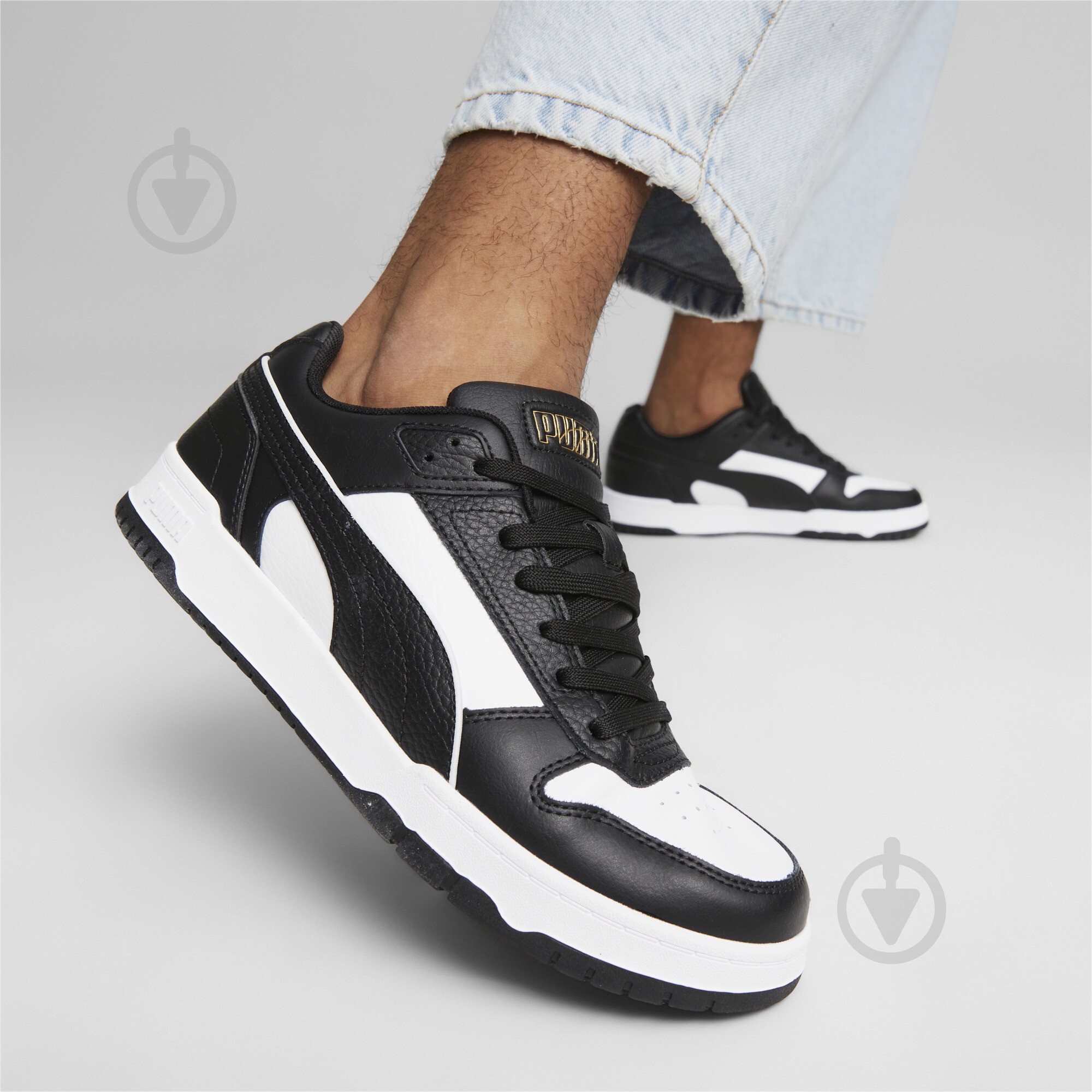 Кроссовки мужские демисезонные Puma RBD GAME LOW 38637307 р.40 черно-белые - фото 6
