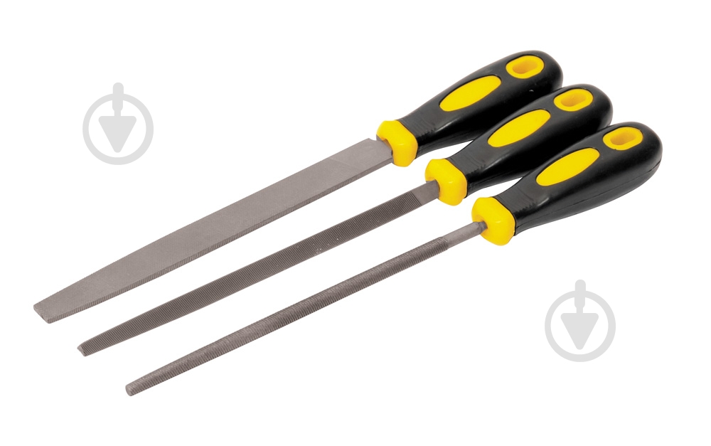 Набор напильников MASTERTOOL 200 мм 3 шт. 06-0210 - фото 1