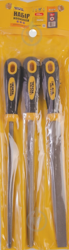 Набор напильников MASTERTOOL 200 мм 3 шт. 06-0210 - фото 2