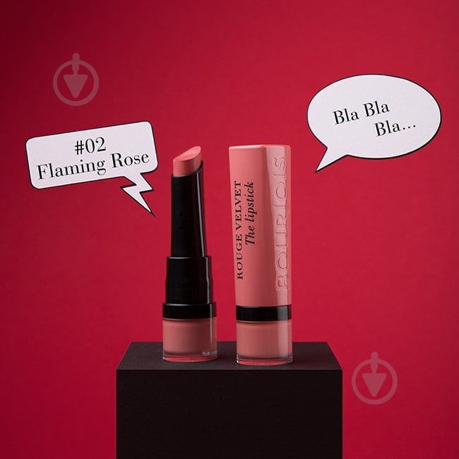 Помада губна Bourjois Rouge Edition Velvet №02 Flaming’rose 2,4 г - фото 4